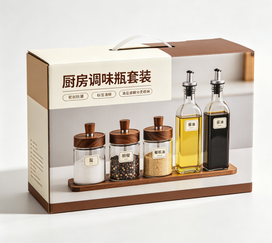 调味瓶包装设计,打造兼具实用性与品牌辨识度的厨房用品包装