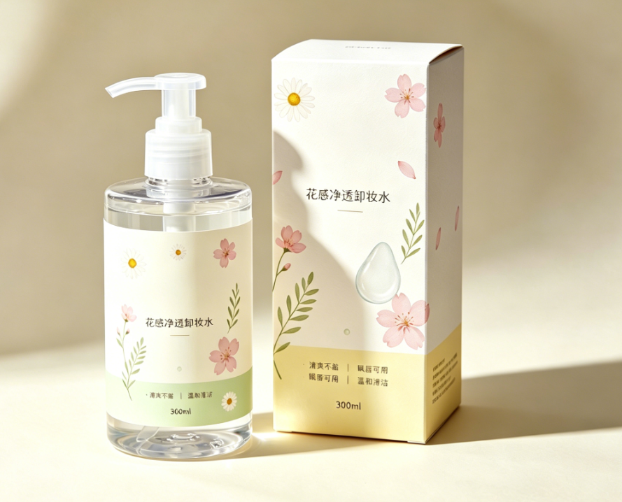 卸妆水包装设计:以专业视觉塑造护肤品牌价值,提升产品市场吸引力