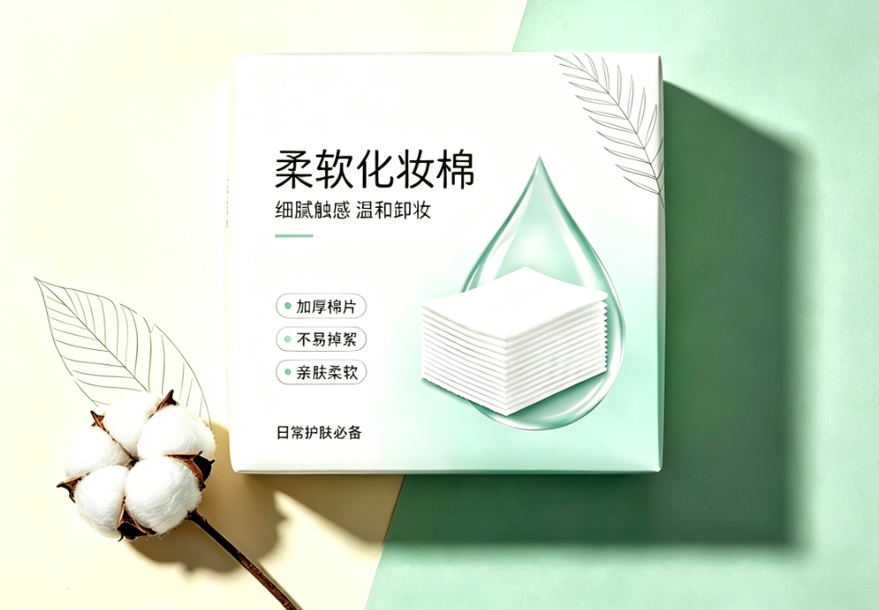 化妆棉包装设计:用细腻视觉展现肌肤护理品质