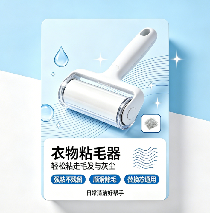 粘毛器包装设计:让日常清洁用品展现简洁与实用价值